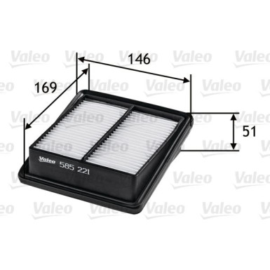 Valeo Luftfilter 585221