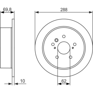 BOSCH Bremsscheibe 0 986 479 614 BOSCH Bremsscheibe 0 986 479 614