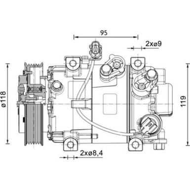 Kompressor, Klimaanlage ACP 1466 000P Kompressor, Klimaanlage ACP 1466 000P