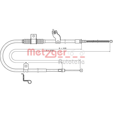 Metzger Seilzug, Feststellbremse 17.2290