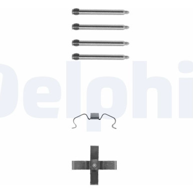 Delphi Zubehörsatz, Scheibenbremsbelag LX0263