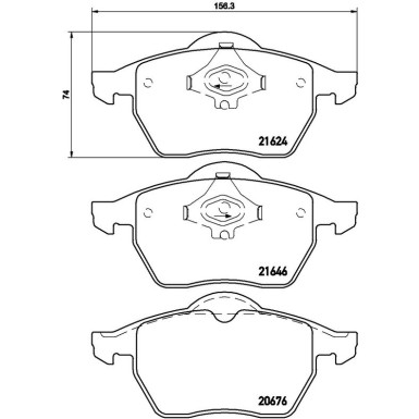 Brembo Bremsbelagsatz, Scheibenbremse PRIME LINE P 85 036