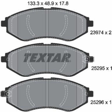 Textar Bremsbelagsatz, Scheibenbremse Q+ 2397406 Textar Bremsbelagsatz, Scheibenbremse Q+ 2397406