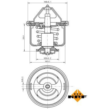 NRF Thermostat, Kühlmittel EASY FIT 725026
