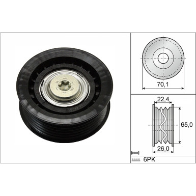 Umlenk-/Führungsrolle, Keilrippenriemen 532 0471 10 Umlenk-/Führungsrolle, Keilrippenriemen 532 0471 10