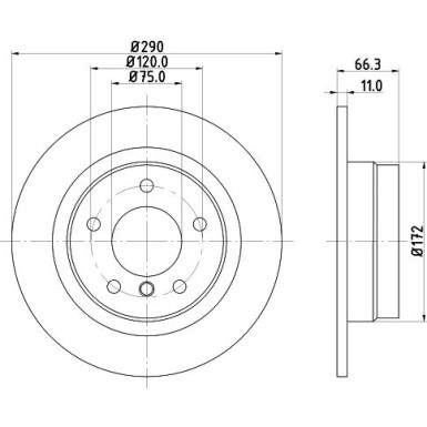 Bremsscheibe 8DD 355 129-731