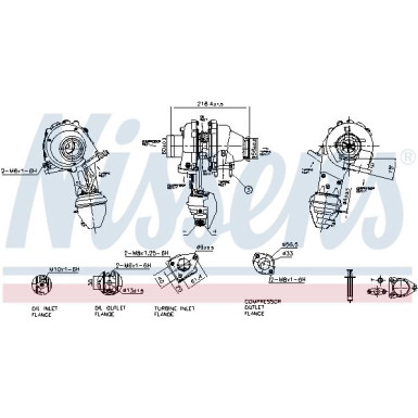 Nissens Turbolader 93416