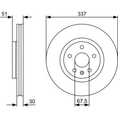 BOSCH Bremsscheibe 0 986 479 545 BOSCH Bremsscheibe 0 986 479 545
