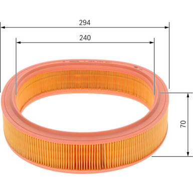 BOSCH 1 457 433 521 Luftfilter BOSCH 1 457 433 521 Luftfilter