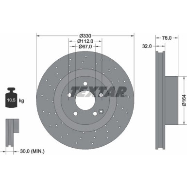 Textar Bremsscheibe PRO+ 92099205 Textar Bremsscheibe PRO+ 92099205