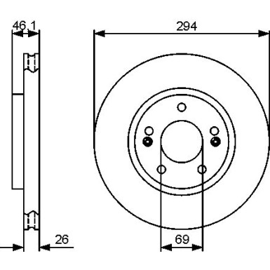 BOSCH Bremsscheibe 0 986 479 434