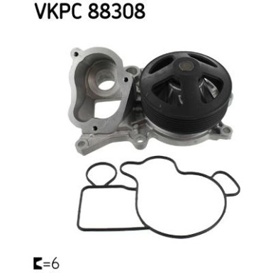 SKF Wasserpumpe VKPC 88308