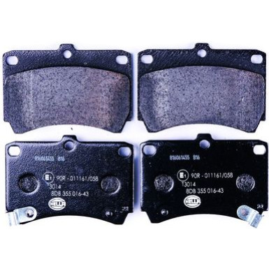Hella Bremsbelagsatz, Scheibenbremse 8DB 355 016-431 Hella Bremsbelagsatz, Scheibenbremse 8DB 355 016-431