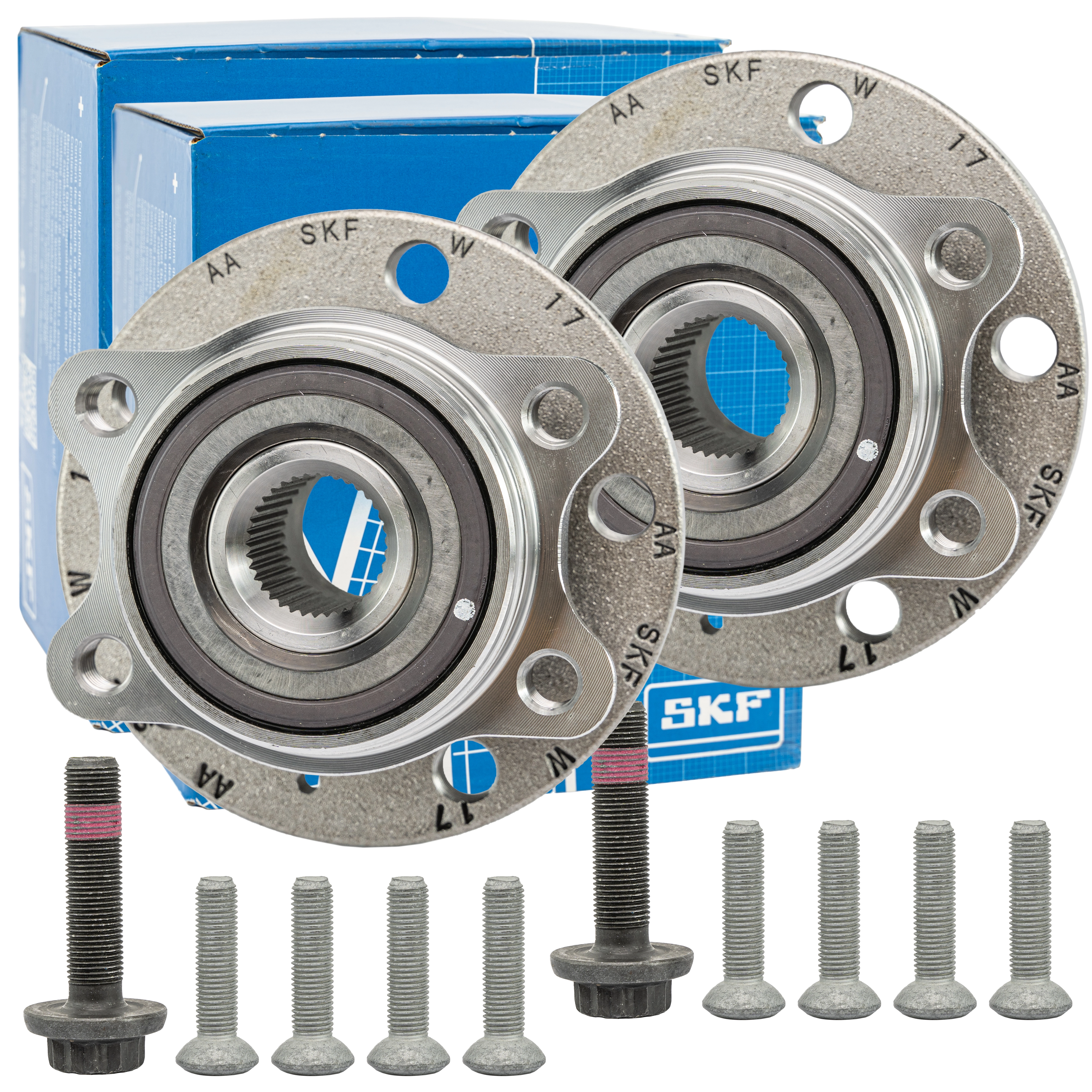 2x SKF VKBA 3643 Radlagersatz mit integriertem ABS-Sensor