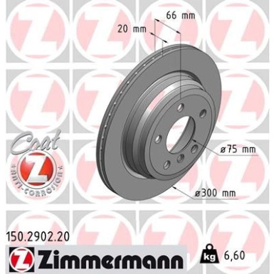 ZIMMERMANN COAT Z 150.2902.20 Bremsscheibe 300mm + 25307.175.1 Bremsbeläge mit Warnkontakt für BMW 3er ZIMMERMANN COAT Z 150.2902.20 Bremsscheibe 300mm + 25307.175.1 Bremsbeläge mit Warnkontakt für BMW 3er