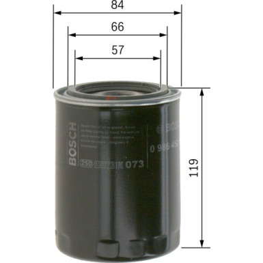 BOSCH 0 986 452 000 Ölfilter BOSCH 0 986 452 000 Ölfilter