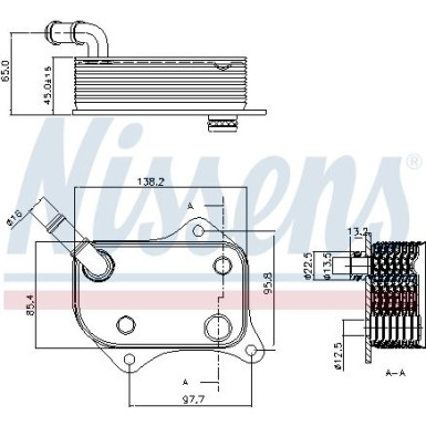 Nissens Ölkühler, Motoröl 90711