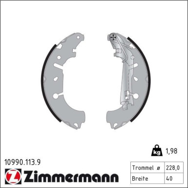 Bremsbackensatz 10990.113.9 Bremsbackensatz 10990.113.9