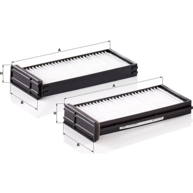 MANN-FILTER CU 23 000-2 Innenraumfilter, Partikelfilter