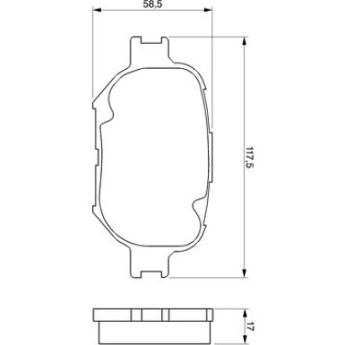 BOSCH Bremsbelagsatz, Scheibenbremse 0 986 424 808 BOSCH Bremsbelagsatz, Scheibenbremse 0 986 424 808