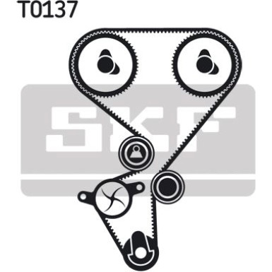 SKF Zahnriemensatz VKMA 03130