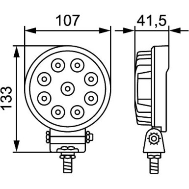 Arbeitsscheinwerfer 1G0 357 101-012