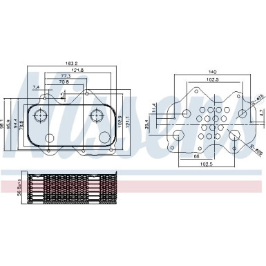 Nissens Ölkühler, Motoröl 90712