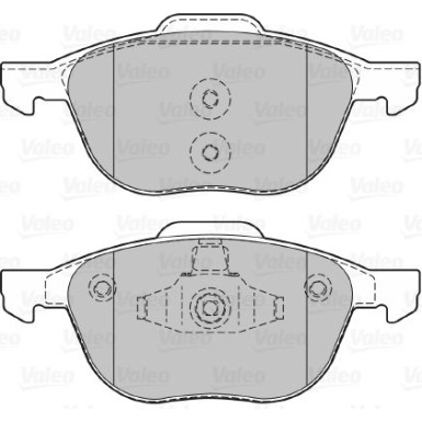 Valeo Bremsbelagsatz, Scheibenbremse 601367 Valeo Bremsbelagsatz, Scheibenbremse 601367