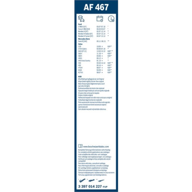 BOSCH AF 467 Scheibenwischer Aerofit 3 397 014 227 BOSCH AF 467 Scheibenwischer Aerofit 3 397 014 227