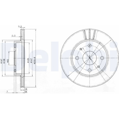 Bremsscheibe BG3555