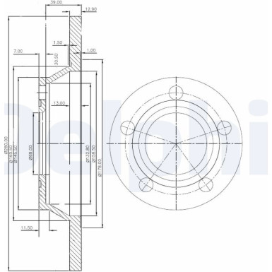 Bremsscheibe BG2987 Bremsscheibe BG2987