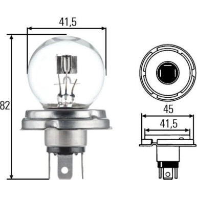 Hella Glühlampe, Hauptscheinwerfer STANDARD 8GD 002 088-071