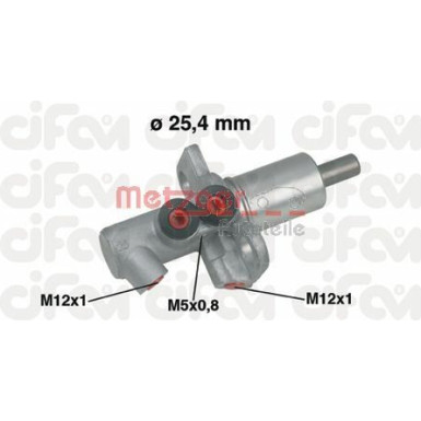 Metzger Hauptbremszylinder CIFAM 202-458