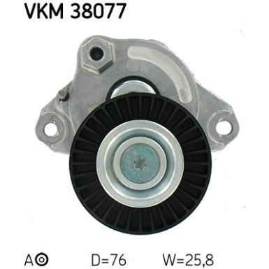 SKF Spannrolle, Keilrippenriemen VKM 38077
