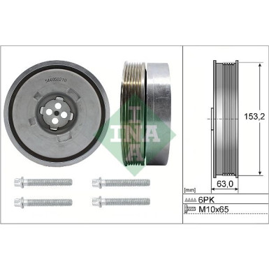 INA Riemenscheibensatz, Kurbelwelle 544 0502 20