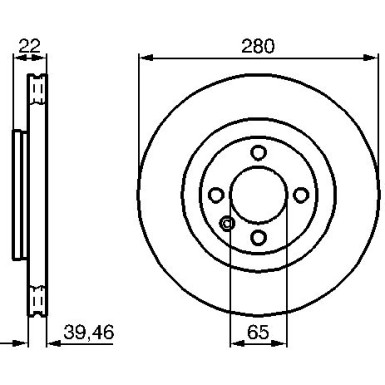 BOSCH Bremsscheibe 0 986 478 508