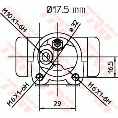 TRW Radbremszylinder BWC247 TRW Radbremszylinder BWC247
