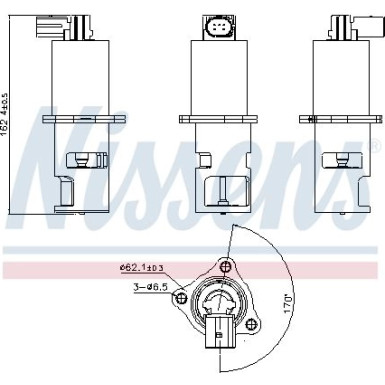 Nissens AGR-Ventil FIRST FIT 98172