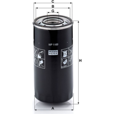 Mann-Filter Ölfilter WP 1169 Mann-Filter Ölfilter WP 1169