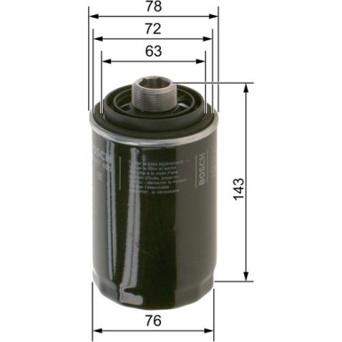 BOSCH F 026 407 080 Ölfilter BOSCH F 026 407 080 Ölfilter