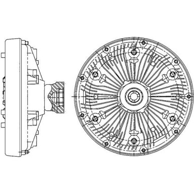 Kupplung, Kühlerlüfter CFC 205 000P Kupplung, Kühlerlüfter CFC 205 000P