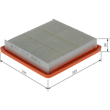 Luftfilter F 026 400 548 Luftfilter F 026 400 548