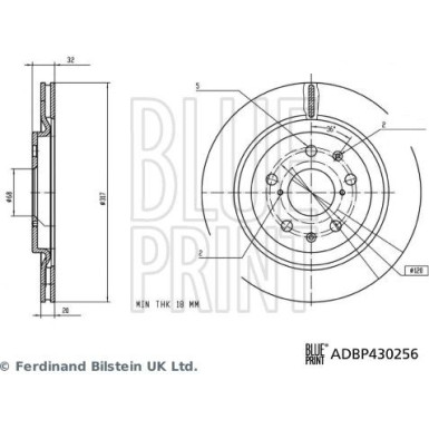 Bremsscheibe ADBP430256 Bremsscheibe ADBP430256