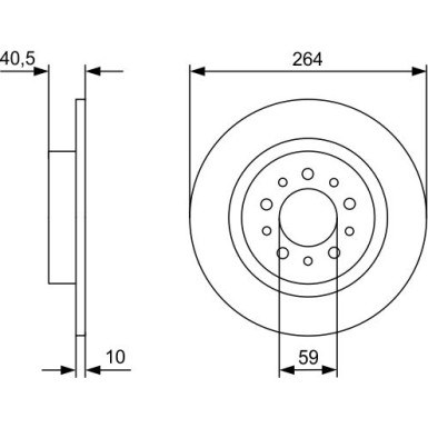 BOSCH Bremsscheibe 0 986 479 C98