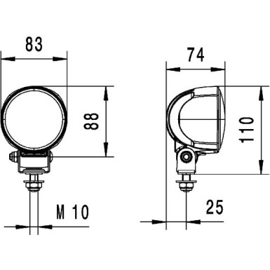 Arbeitsscheinwerfer 1G0 996 576-011 Arbeitsscheinwerfer 1G0 996 576-011