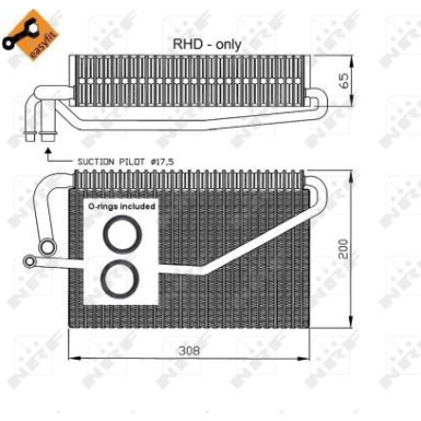 Verdampfer, Klimaanlage 36118 Verdampfer, Klimaanlage 36118