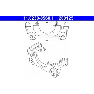 ATE Halter, Bremssattel 11.0230-0560.1