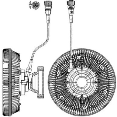 Kupplung, Kühlerlüfter CFC 227 000P Kupplung, Kühlerlüfter CFC 227 000P