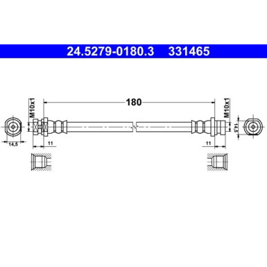 Bremsschlauch 24.5279-0180.3