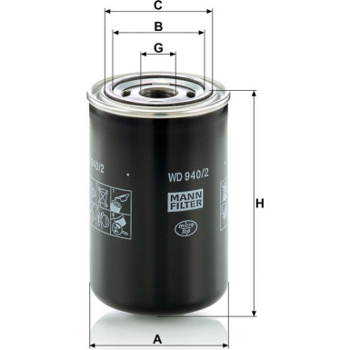 Ölfilter WD 940/2 Ölfilter WD 940/2